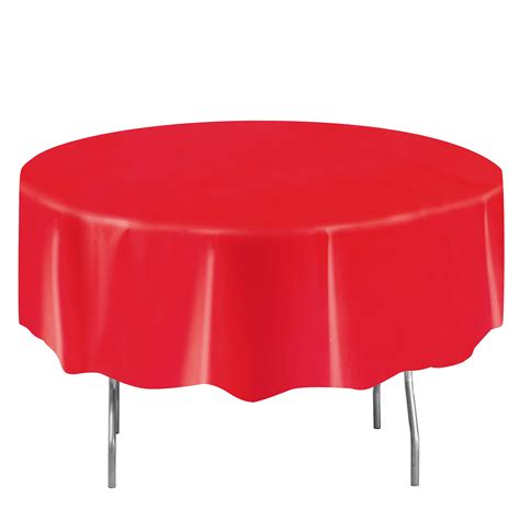 plastic table cloths round